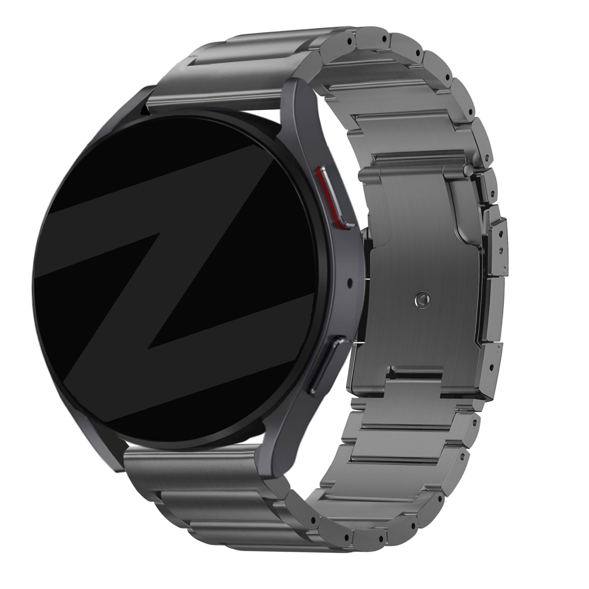 Bandz Garmin Vivoactive 4 Titanium Link Strap (Graphite)