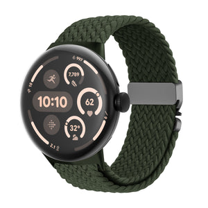Correa trenzada con hebilla-P Google Pixel Watch 3 - 45mm (verde)
