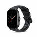 Amazfit GTS 2 Silikon-/Lederarmband (Schwarz)