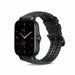 Correa silicona/cuero Amazfit GTS 2 (negra)