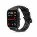 Bracelet silicone/cuir Xiaomi Amazfit GTS (noir)