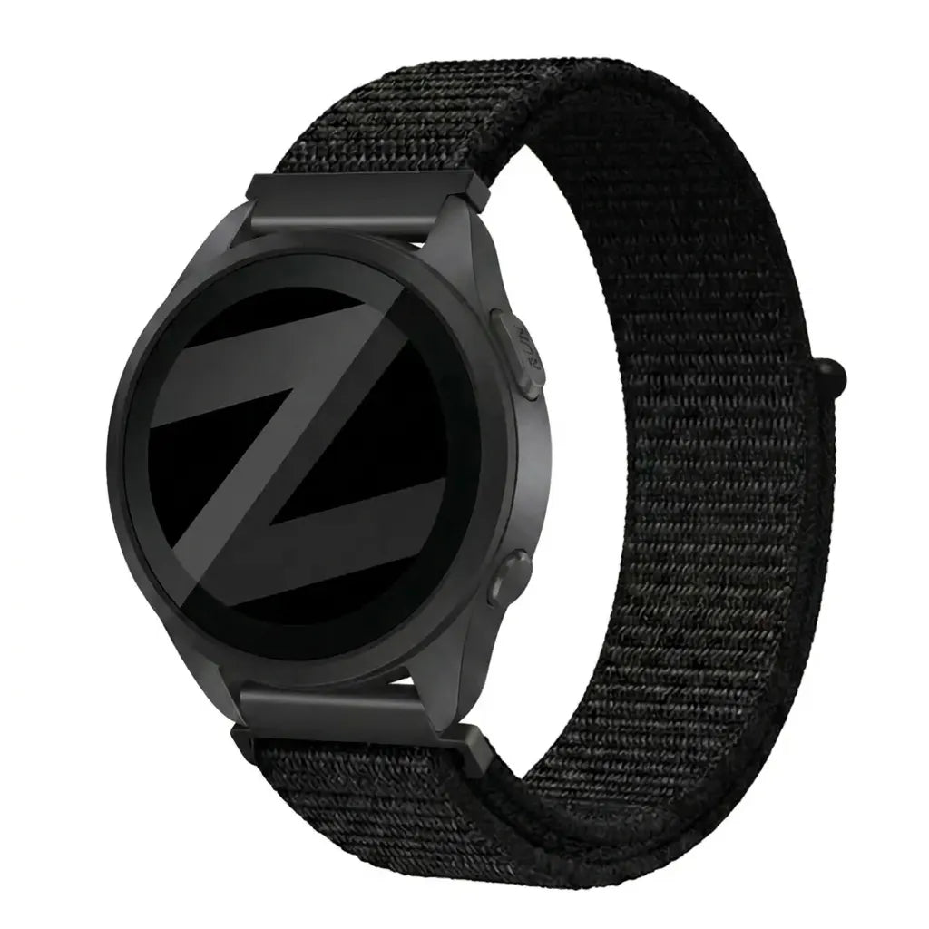 Bandz Garmin Forerunner 165 Nylon Loop Strap (Black)