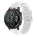 Honor Magic Watch 2 42mm siliconen bandje met patroon (wit)