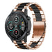 Honor Magic Watch 2 stalen band (roségoud/zwart)