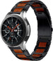 Samsung Galaxy Watch 46mm Holz-/Stahlarmband (Schwarz)
