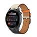 Bracelet cuir Huawei Watch 3 (Pro) (blanc/bleu foncé)