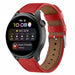 Bracelet cuir Huawei Watch 3 (Pro) (rouge)