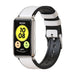 Bracelet cuir hybride Huawei Watch Fit (blanc)