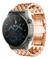 Bracelet acier dragon Huawei Watch GT 2 Pro (or rose)