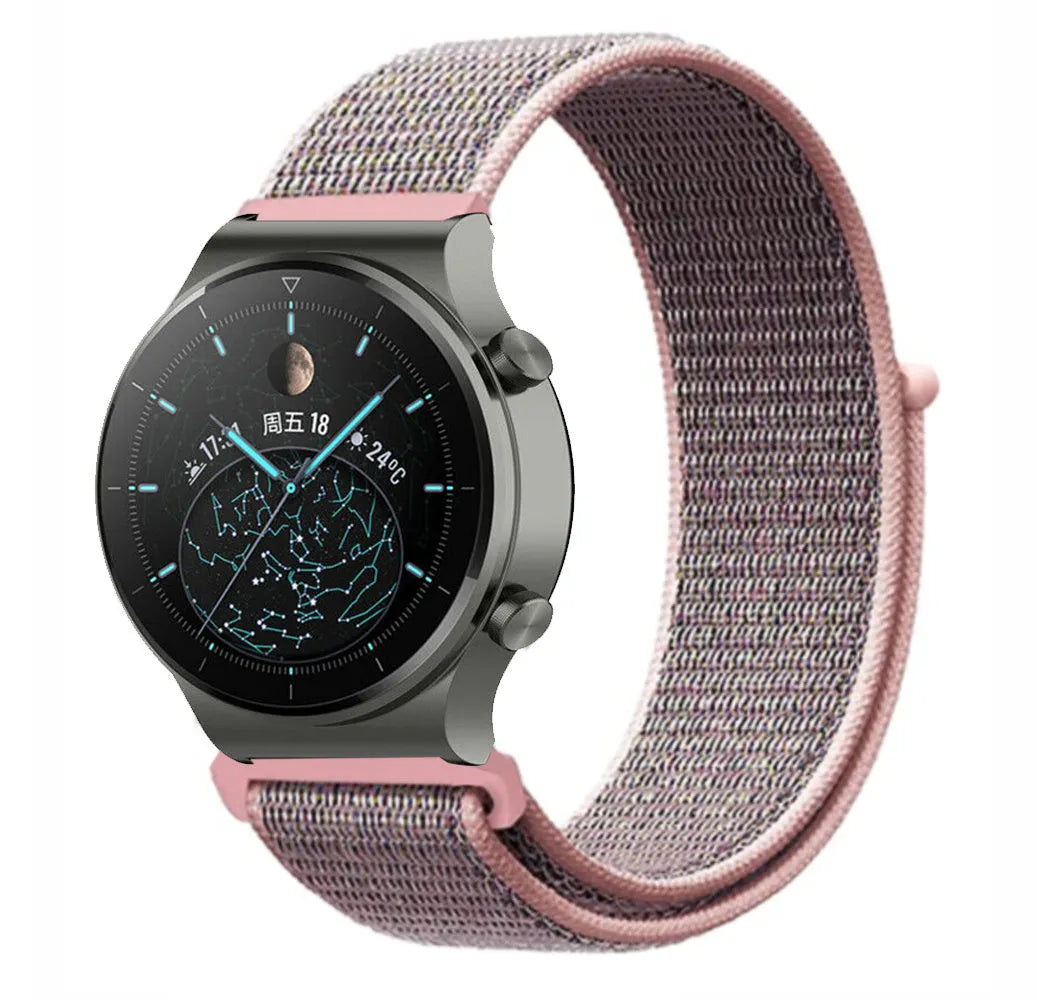 Nylon Strap, on a watch, 3/4 front view