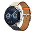 Correa cuero Huawei Watch GT 3 46mm (blanco/azul oscuro)