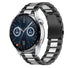 Bracelet acier Huawei Watch GT 3 46mm (noir/argent)