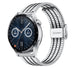 Huawei Watch GT 3 46mm roestvrij stalen band (zilver/zwart)
