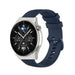 Bracelet silicone luxe Huawei Watch GT 3 Pro 46mm (bleu foncé)