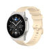 Bracelet silicone luxe Huawei Watch GT 3 Pro 46mm (beige)
