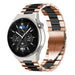 Bracelet acier Huawei Watch GT 3 Pro 46mm (or rose/noir)