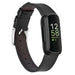 Fitbit Inspire 3 leren bandje (zwart)