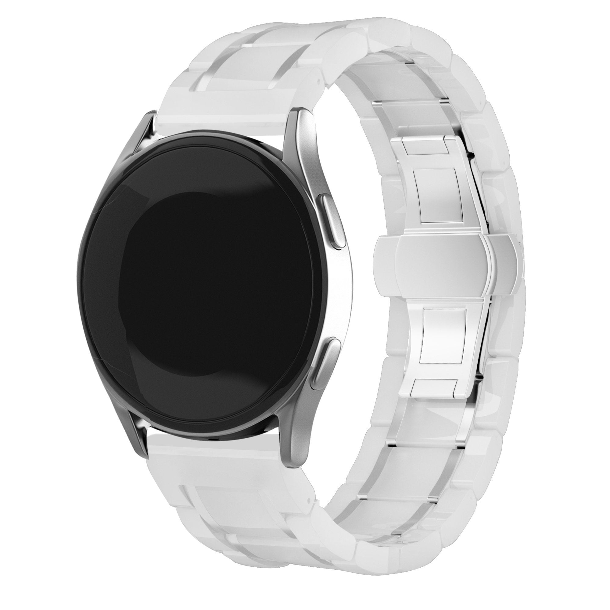Samsung Galaxy Watch 4 Classic 42mm Ceramic Link Strap (White/Silver)
