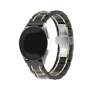 Bracelet acier et ceramique Amazfit Bip U (Pro) (noir/or)