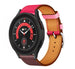 Samsung Galaxy Watch 5 Pro leren bandje (knalroze/roodbruin)