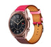 Samsung Galaxy Watch 3 - 41mm leren bandje (knalroze/roodbruin)
