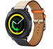 Samsung Gear Sport leren bandje (wit/donkerblauw)