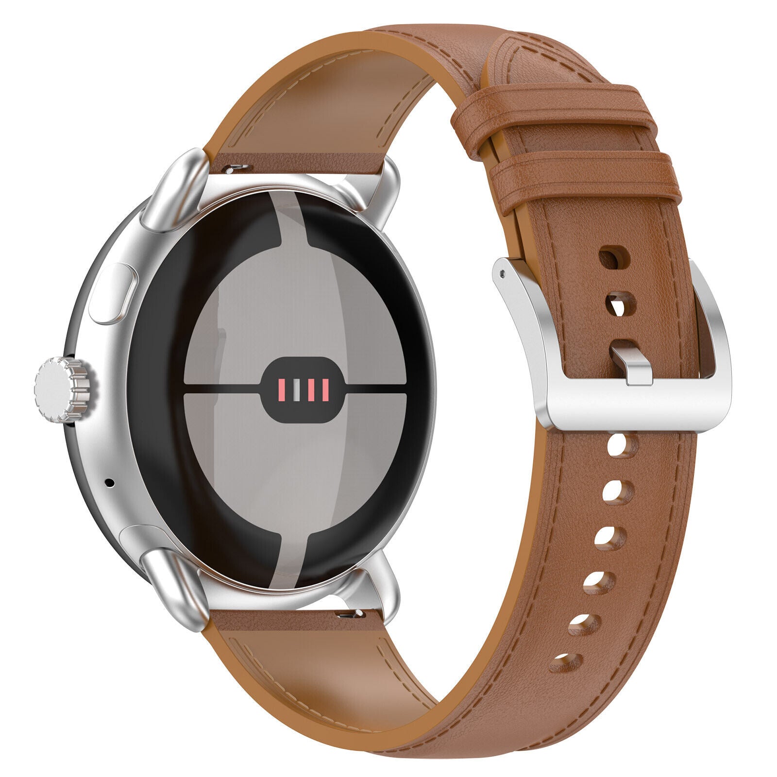 Bracelet cuir Google Pixel Watch 5 - 41mm (marron)
