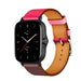 Amazfit GTS 2 leren band (knalroze/roodbruin)