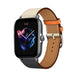 Correa cuero Amazfit GTS 3 (blanco/azul oscuro)