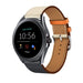 Fossil Gen 5e - 44mm leren band (wit/donkerblauw)