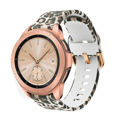 Correa reloj silicona 20mm -  universal (leopardo)