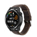 Bracelet cuir Huawei Watch GT (marron foncé)