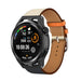 Bracelet cuir Huawei Watch GT (blanc/bleu foncé)