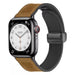 Bracelet cuir boucle en D Apple Watch Ultra (marron clair)