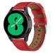 Bracelet cuir Samsung Galaxy Watch 4 40mm (rouge)