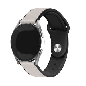 Suunto Vertical 2 leren hybrid bandje (wit)