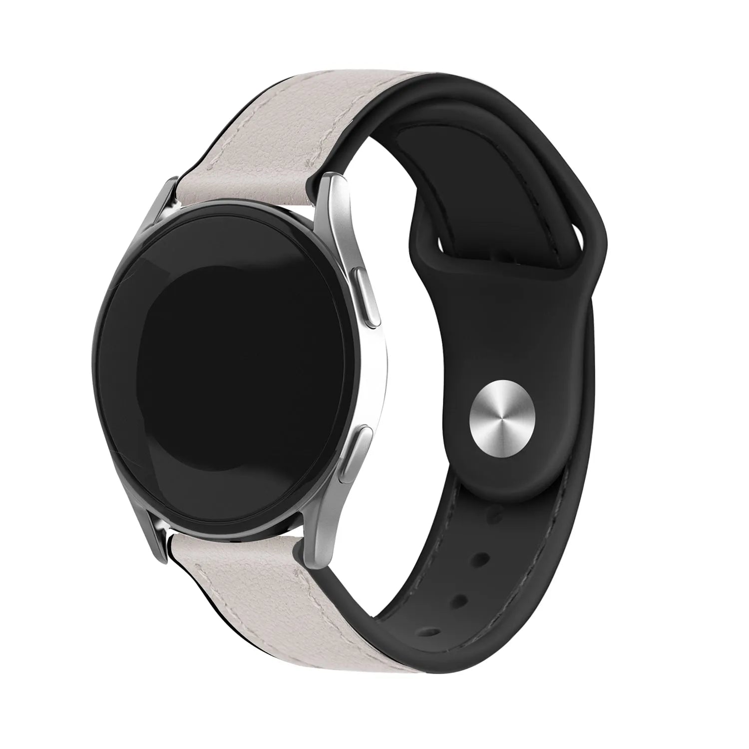 Bracelet cuir hybride Amazfit Bip 3 (Pro) (blanc)