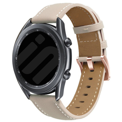 Huawei Watch GT 7 - 41mm genuine leren bandje (beige)