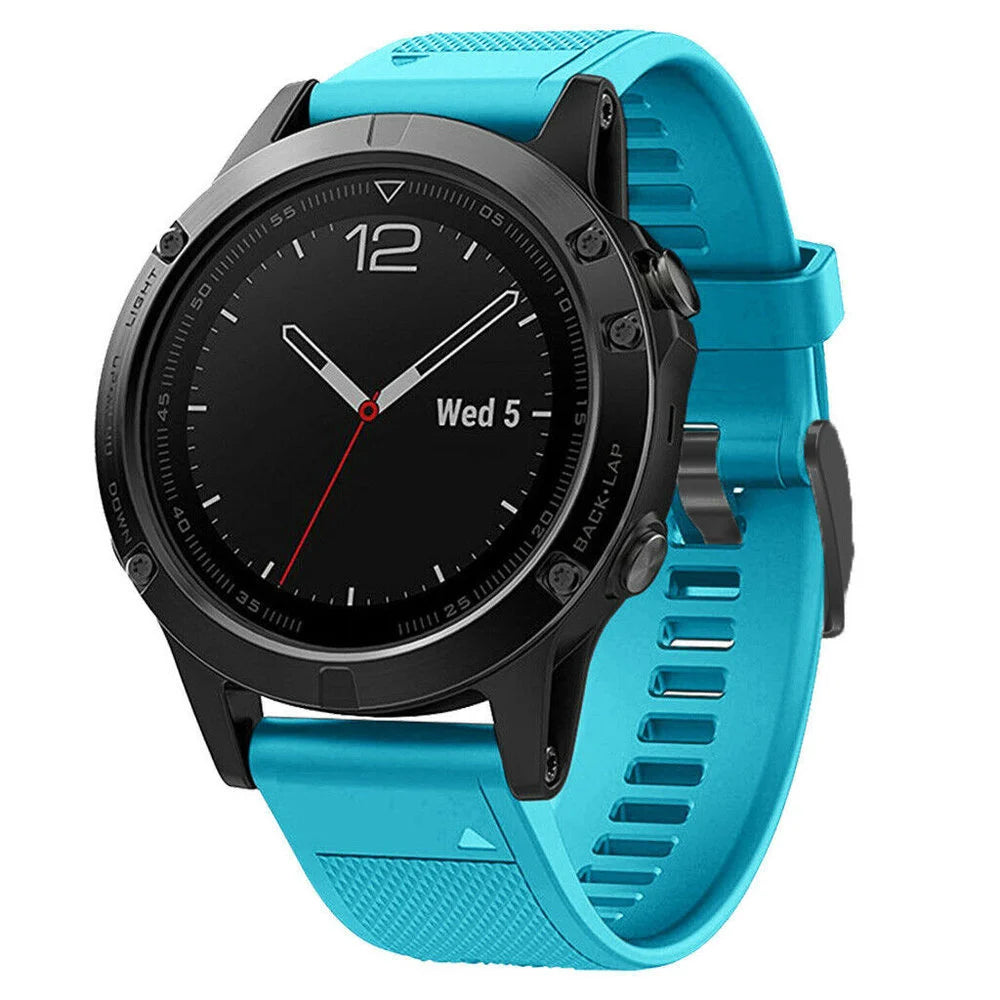 Garmin MARQ siliconen bandje (lichtblauw)