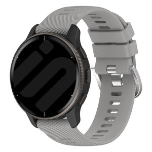 Bracelet silicone Garmin Forerunner 570 - 47mm (gris clair)