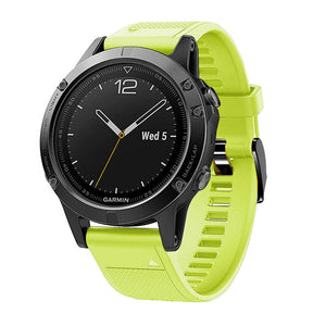 Bracelet silicone Garmin Quatix 8 - 47mm (vert clair)