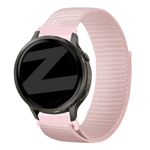 Bandz Garmin Forerunner 265s nylon loop band (lichtroze)