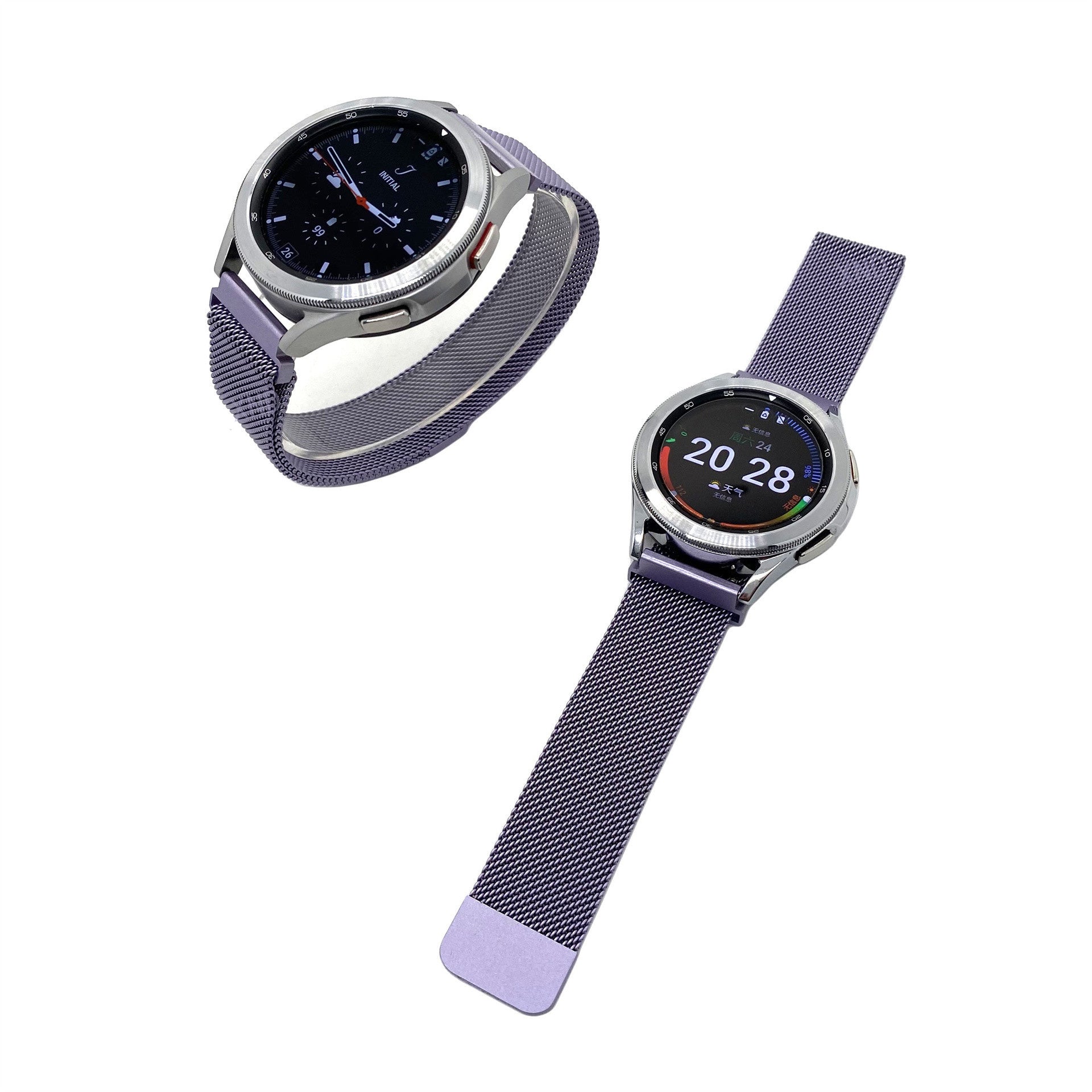 Amazfit GTS 4 Milanese band (lichtpaars)