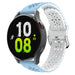 Samsung Galaxy Watch 5 - 44mm Silikonarmband mit Muster (Hellblau/Weiß)