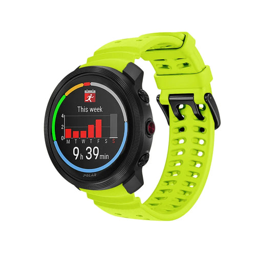 Bracelet silicone grain Polar Grit X (citron vert)