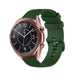 Bracelet silicone luxe Samsung Galaxy Watch 3 41mm (vert armée)