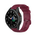 Bracelet silicone luxe Samsung Galaxy Watch 4 Classic 46mm (rouge foncé)