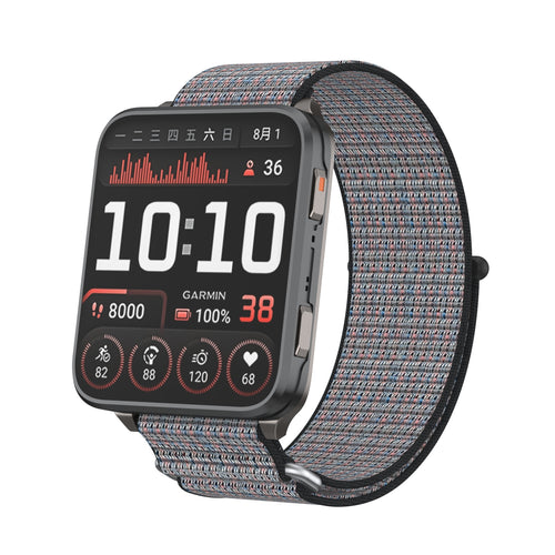 Correa nylon Garmin Venu X1 (grisazul)