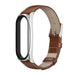 Bracelet cuir Xiaomi Mi Band 5 (marron)