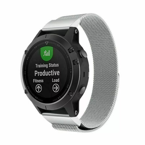 Garmin Forerunner 955 Milanese Strap (Silver)